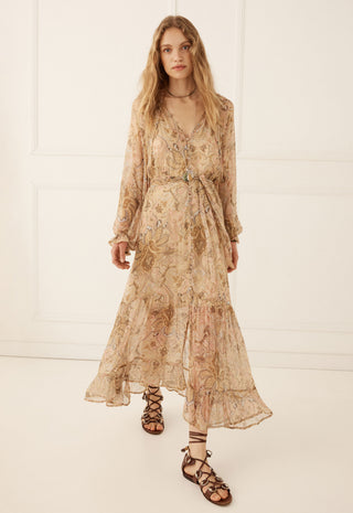 A woman modeling a long-sleeved