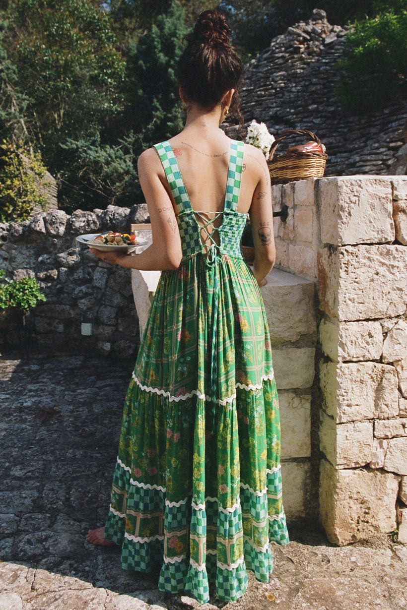 Flora Strappy Maxi Dress